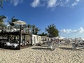 Pool and Beach at The Westin Grand Cayman Seven Mile Beach Resort & Spa in Grand Cayman, Cayman Islands Royalty Free Stock Photo