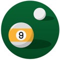 Pool billiard balls illustration Royalty Free Stock Photo