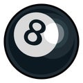 Pool Billiards Ball Isolated Icon Illustration Royalty Free Stock Photo