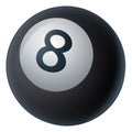 Pool Billiards Ball Isolated Icon Illustration Royalty Free Stock Photo