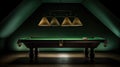 pool billiards table Royalty Free Stock Photo