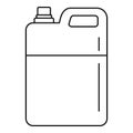 Pool chlorine canister icon, outline style