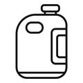 Pool cleaner bottle icon outline vector. Cleaning repair