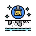 pool cleaning services color icon vector illustration