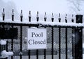 Pool Closed in Snow