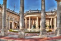 Pool and columns Royalty Free Stock Photo