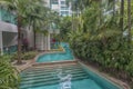 Pool in the condominium courtyard Amazon Royalty Free Stock Photo