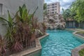 Pool in the condominium courtyard Amazon Royalty Free Stock Photo