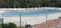 Pool Covered with Tarp