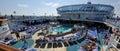 Pool cruise ship Crown Princess Royalty Free Stock Photo