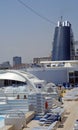 Pool deck cruise ship Royalty Free Stock Photo