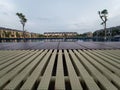 pool deck view Royalty Free Stock Photo