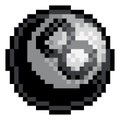 Pool Eight Ball Pixel Art Bit Sports Game Icon