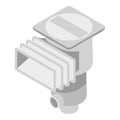 Pool filter icon, isometric style Royalty Free Stock Photo