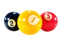 Pool game balls Royalty Free Stock Photo