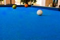 A pool game with a fruity twist Royalty Free Stock Photo