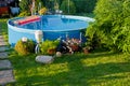 Pool in a Garden Royalty Free Stock Photo
