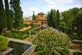 Partal Palace in the Alhambra of Granada, Andalusia, Spain Royalty Free Stock Photo