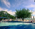 Pool hotel Albena Beach Bulgaria Sea Royalty Free Stock Photo