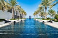 Pool of Hotel The Chedi, Muscat, Omani Royalty Free Stock Photo