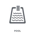 Pool icon from Hotel collection. Royalty Free Stock Photo