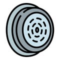 Pool inside filter icon, outline style