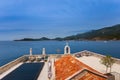 Pool in Island Sveti Stefan - Montenegro Royalty Free Stock Photo