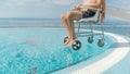 Pool lift chair for disabled