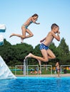 In the pool Royalty Free Stock Photo