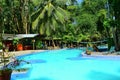 Pool among lush vegetation in Jamaica