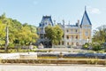 Pool and massandra palace, Crimea Royalty Free Stock Photo