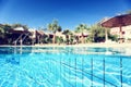 Pool near Hotel Royalty Free Stock Photo