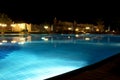 Pool by night Royalty Free Stock Photo