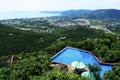 Pool in a Park on Hainan island, Sanya, China Royalty Free Stock Photo