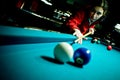 Pool player Royalty Free Stock Photo