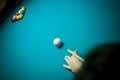 Pool player Royalty Free Stock Photo