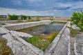 Pool remains from the Someseni Baths near Cluj Royalty Free Stock Photo