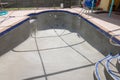 Pool resurfacing and gray cement bond coat Royalty Free Stock Photo