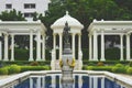 A pool in a roman garden of The Phaya Thai Palace,Bangkok,Thailand