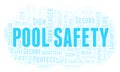 Pool Safety word cloud.
