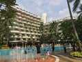 Pool side, Shangrila Hotel, Singapore Royalty Free Stock Photo
