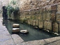Pool of Siloam in Jerusalem in Israel. Royalty Free Stock Photo