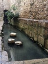 Pool of Siloam in Jerusalem in Israel. Royalty Free Stock Photo