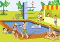 Pool summer party Royalty Free Stock Photo
