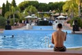 Pool Summer Party, Music DJ, Summer Holidays, Travel Portugal Royalty Free Stock Photo