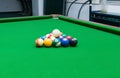 pool table and the ball Royalty Free Stock Photo