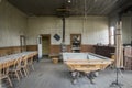 Pool table and bar, Wheaton and Hollis Hotel, Bodie, California Royalty Free Stock Photo