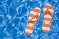 Pool Thongs Royalty Free Stock Photo