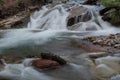 Pool Underneath Wilbur Falls in Glacier Royalty Free Stock Photo
