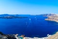 Pool and view of Santorini caldera